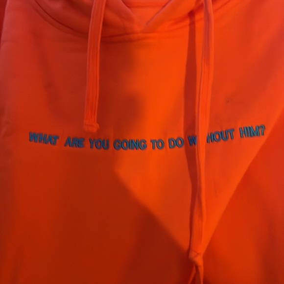 Orange boys lie hoodie one size - Picture 2 of 4